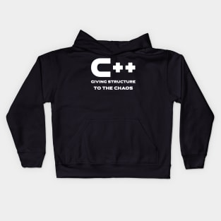 C++ Giving Structure To The Chaos Programming Kids Hoodie